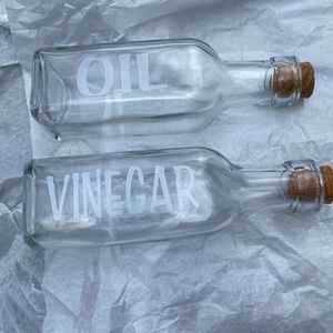 Old Fashioned Oil/Vinegar Bottles